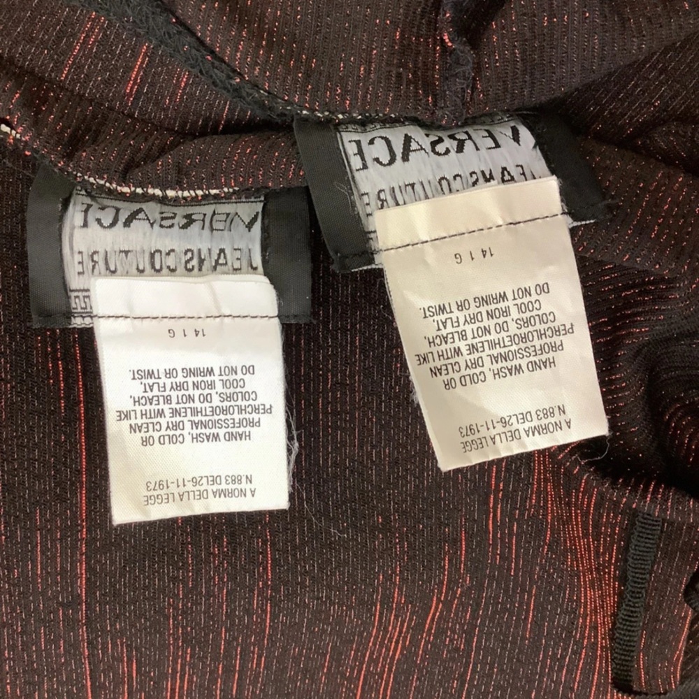 Versace - Versace Jeans Couture Women's Pantsuit Size M Black/Red $1127 - Picture 15 of 16